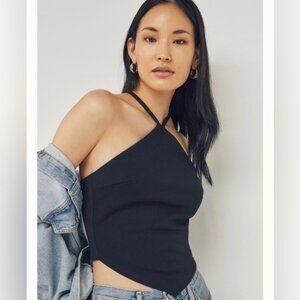 Anthropologie eri + ali crop halter top
